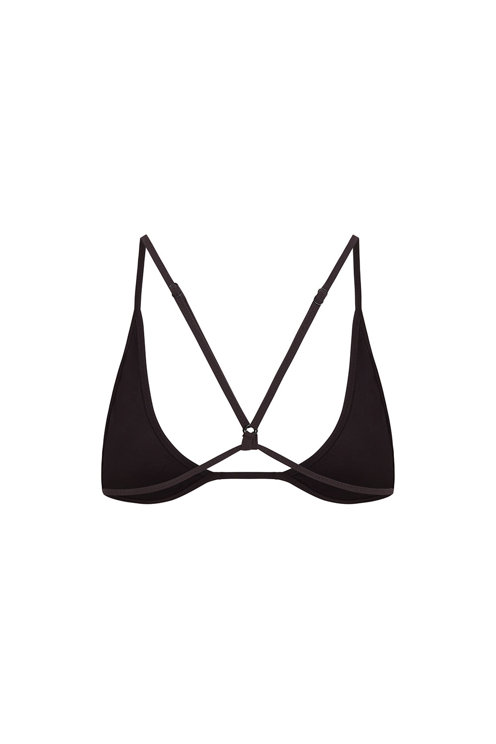 universo bralette in black eco compression
