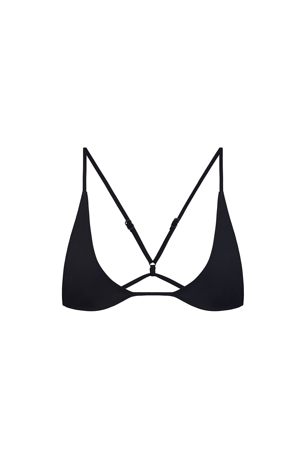 universo bralette in black eco compression