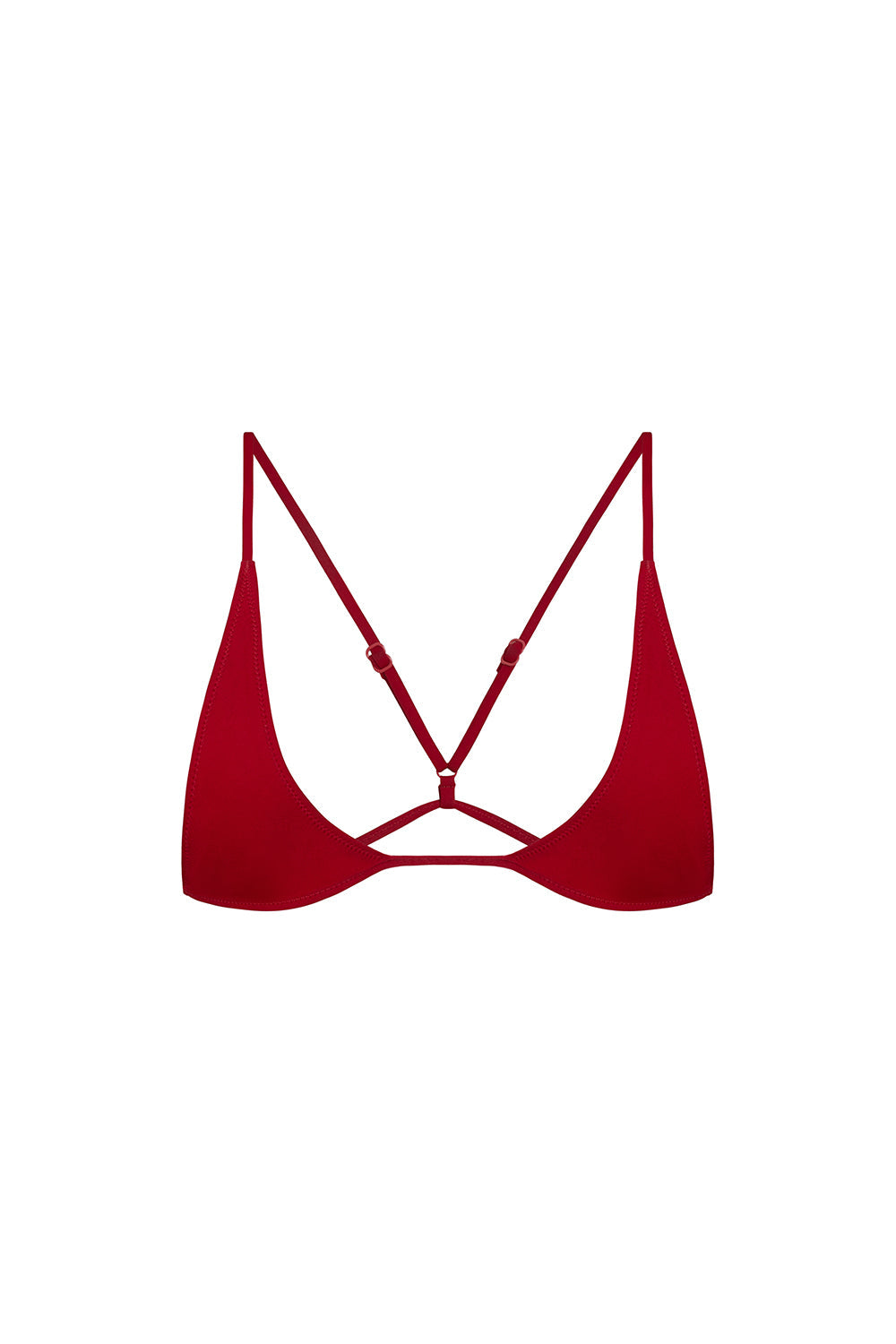 universo bralette in hibiscus eco compression