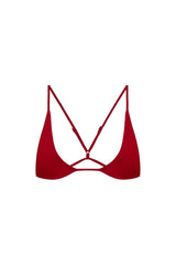 universo bralette in hibiscus eco compression