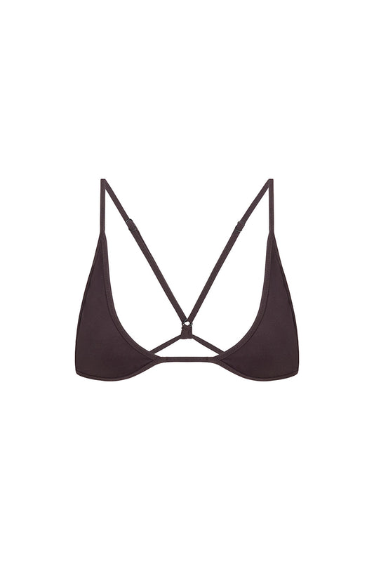 universo bralette in espresso
