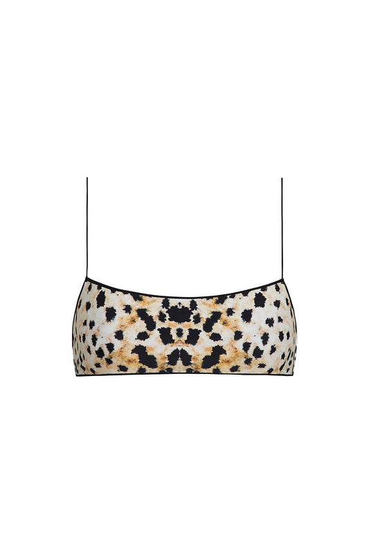the C bralette in baby cheetah