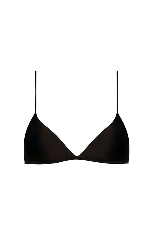 ischia top in black terra