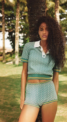 la plage short in dewdrop/mineral