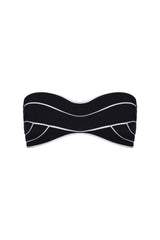 sculpting deco top in black and white compression