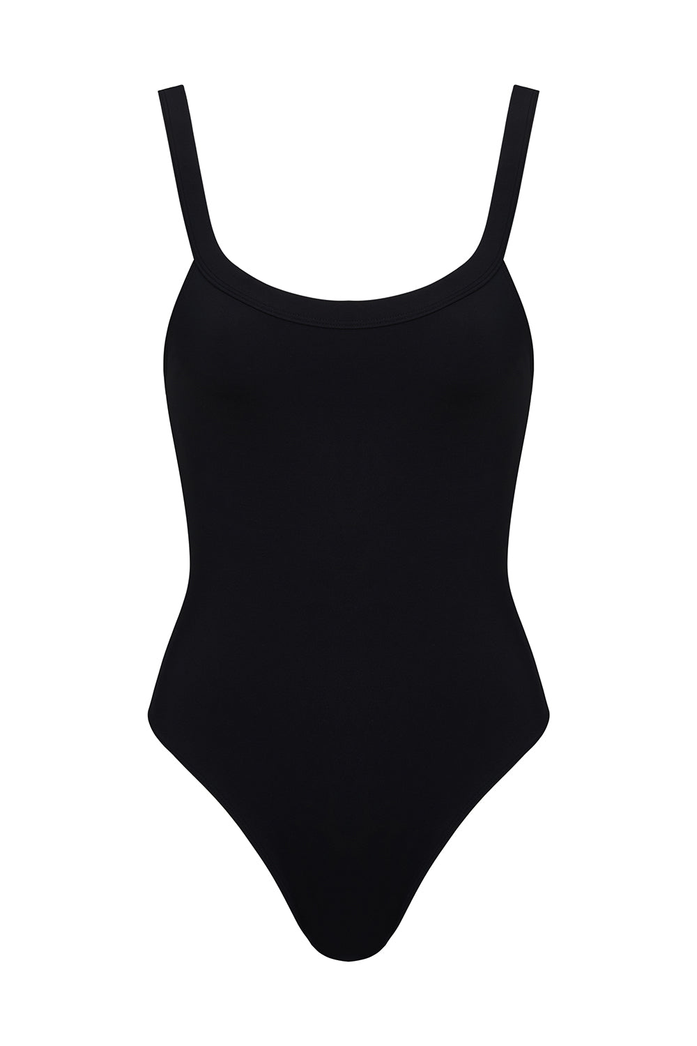 floe one piece in black eco-compression