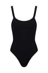 floe one piece in black eco-compression