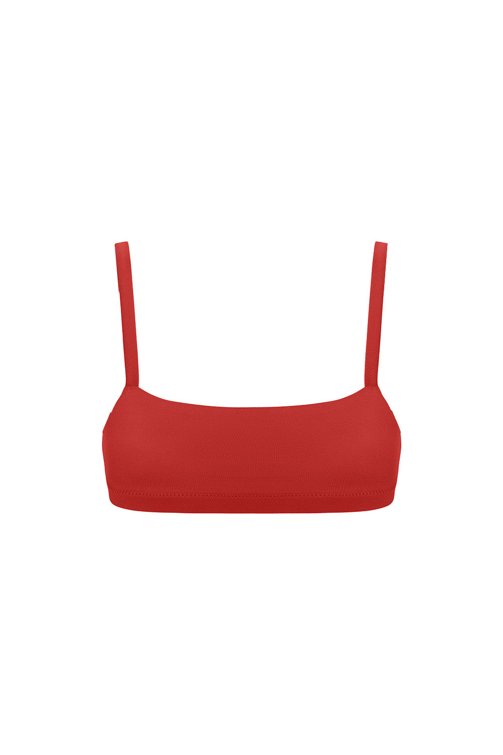 minimal bralette in clay