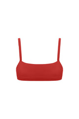 minimal bralette in clay